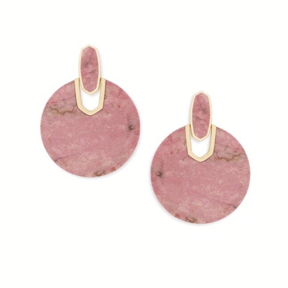 Kendra Scott Jewelry - Kendra Scott Pink Didi Gold Statement Earrings
